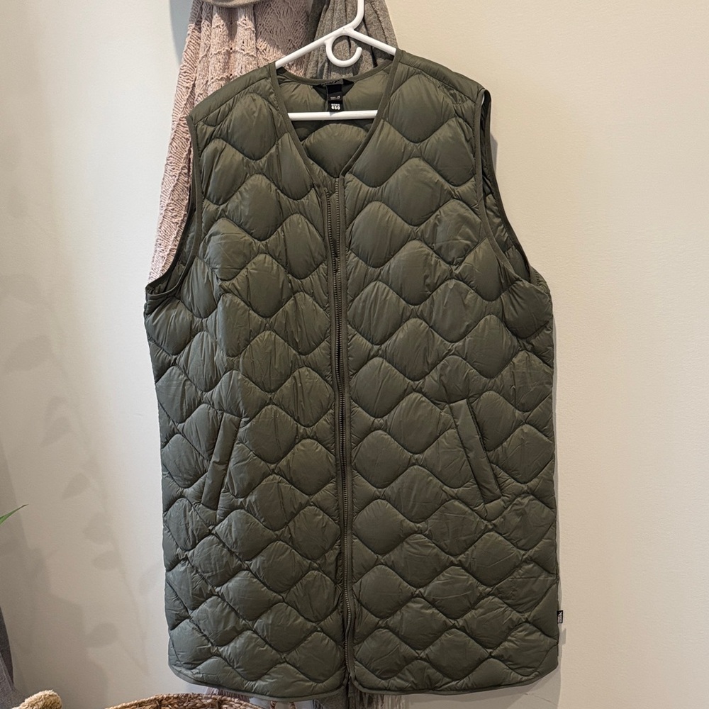 Olive Quilted Vest
